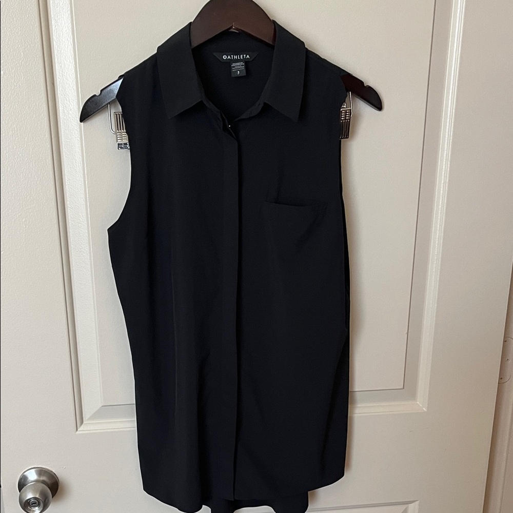Athleta Women's Classic Black Sleeveless Top